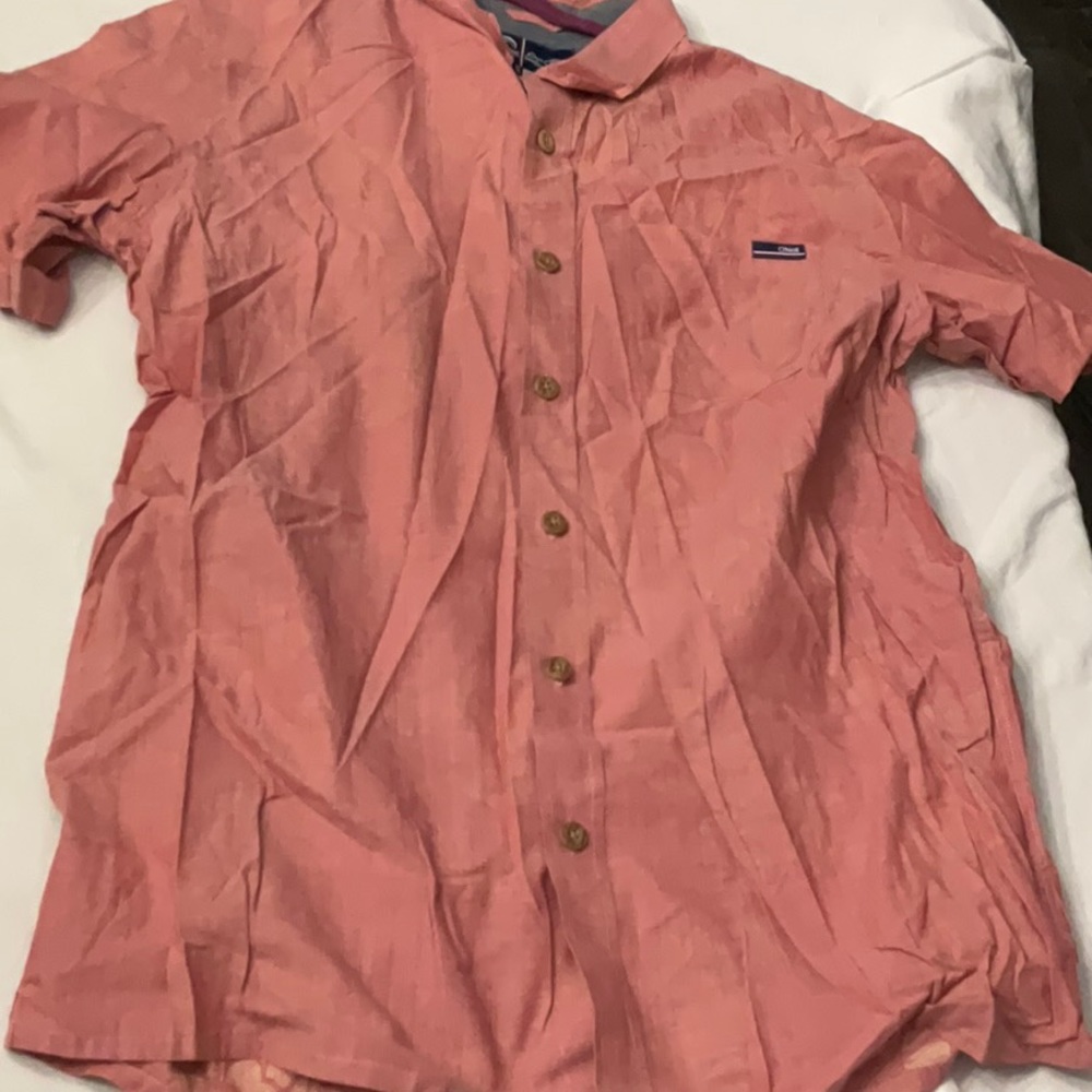 Jack O’Neill Short Sleeve Button Down Red Dress Shirt Medium
